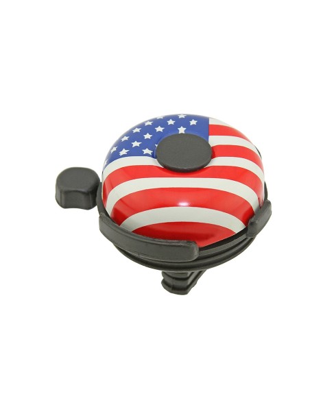Big American Flag Bicycle Bell Chrome.